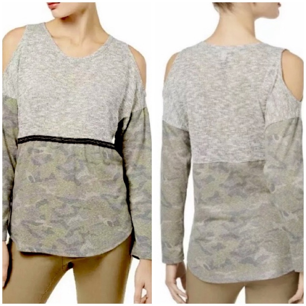 NWT INC International Concepts Cold Shoulder Top